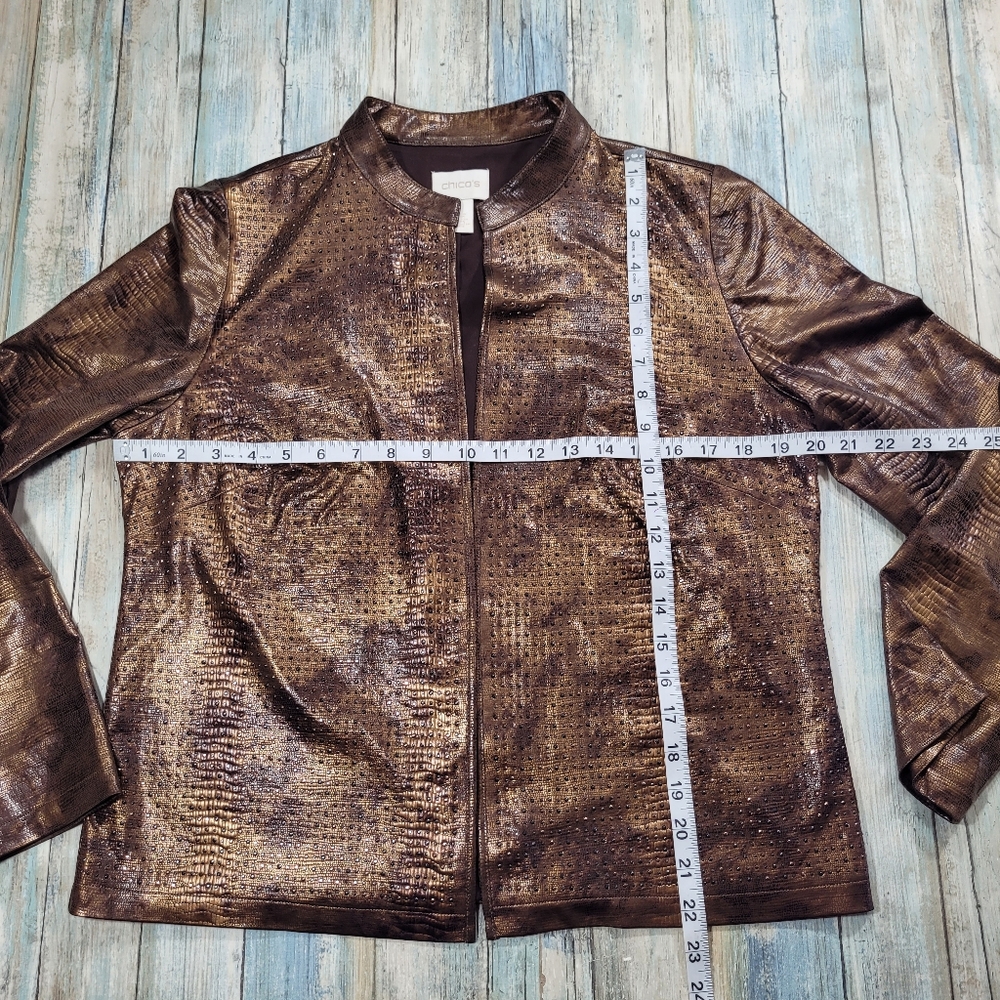 Chico's Studded Bazer. - Picture 6 of 7
